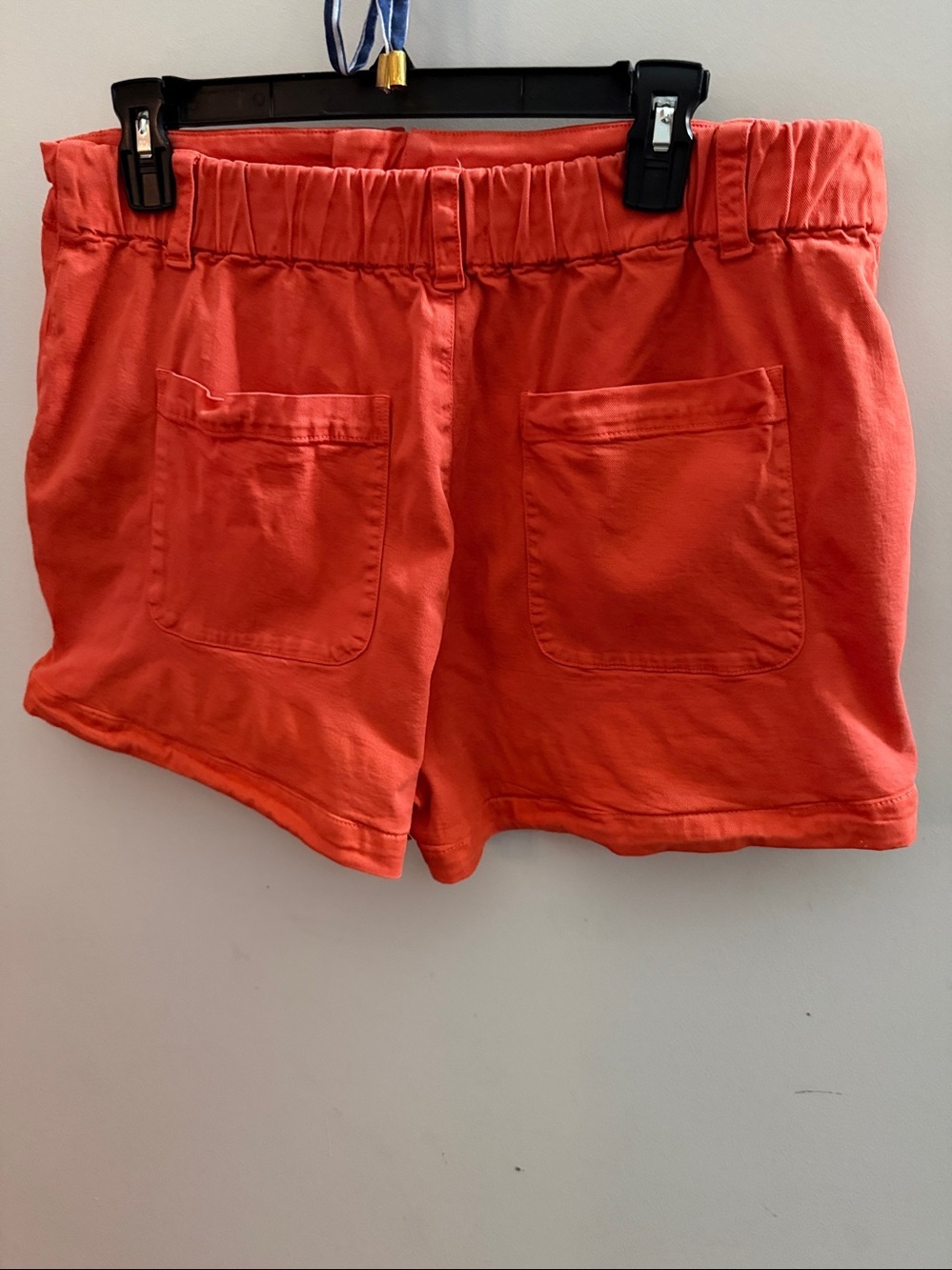 Women's Orange Casual Tencel Shorts Large Elastic Back Waistband Soft 🍊 - Picture 3 of 5